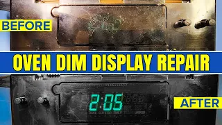 Repairing Frigidaire Range Control Board Dim Display