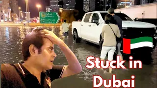 I was Stuck in Dubai heavy rain 2024 | Wet and Wild in Dubai: Surviving the Rain