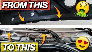 YOU PROBABLY NEED TO DO THIS TO YOUR BMW. F30 COWL REPLACEMENT!