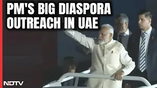 Ahlan Modi | PM Modi, In Open Jeep, Greets Huge Crowd At Community Event In UAE