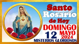 SANTO ROSARIO DE HOY DOMINGO 12 DE MAYO 2024🌹 Misterios GLORIOSOS 🌹 SANTO ROSARIO MEDITADO🌹