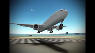 Smooth B777 Landing (Sorry For A Little Bit Tailstrike)