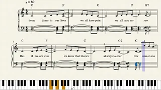 Lean On Me - Piano Sheet Music