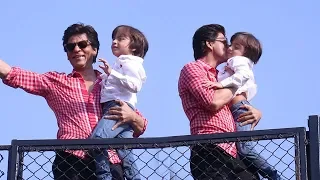 Shahrukh Khan 53rd Birthday Video with Abram Khan At Mannat | SRK Birthday 2018 Celebrations