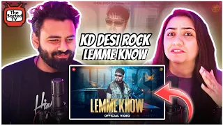 Lemme Know | KD Desi Rock | Haryanvi Song | The Sorted Reviews