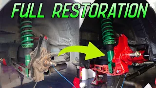 Civic Rear Suspension Restoration + Upgrade! Came Out So Clean!!!!