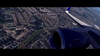 (Xplane 11) United 737-800 Landing in Houston 4K! (As real as it gets)