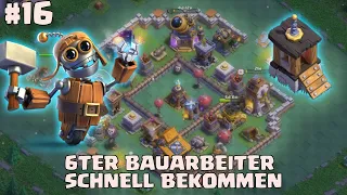 CLASH OF CLANS: Schnellster Weg zum 6. Bauarbeiter! Effektivster Weg! |  Jason