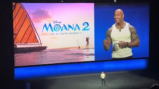 @futurepreviewsllc2791 DWAYNE JOHNSON Disney’s presentation Mona 2 CINEMACON® 2024