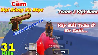 Pubg Mobile - Cầm Lục Đại Bàng Sa Mạc Khiến Địch Cay Cú | Trâu Già BỊ Cả Team 4 Lùa Ở Bo Cuối Và...