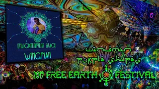 Wingman (Purple Shapes) & TAS Visuals @ Free Earth Festival 2019  [Psychedelic Trance - Full Set]