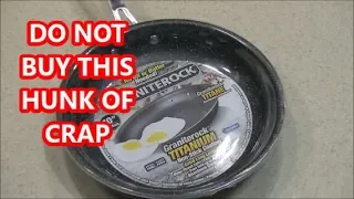 Avoid the Granite Rock non stick pan, it sticks, review and test