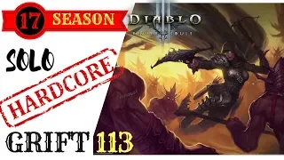 DIABLO 3 SEASON 17 - HARDCORE - SOLO DEMON HUNTER - GR 113 - SHADOW IMPALE - PATCH 2.6.5