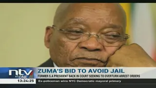 Jacob Zuma back in court in a last ditch effort to avoid jail