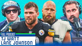 LANE JOHNSON GIVES US HIS RETIREMENT PLAN AND TJ WATT MEETS HIS BIGGEST FAN