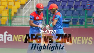 Afghanistan vs Zimbabwe Highlights | 3rd T20 | Afghanistan vs Zimbabwe in UAE 2021