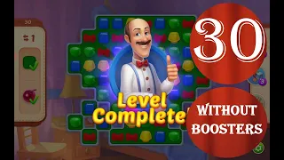 Homescapes Level 30 - [15 moves] [2022] [HD] solution of Level 30 Homescapes[No Boosters]