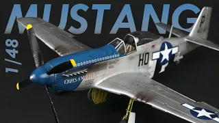 Cripes A'Mighty! Eduard 1/48 P51D Mustang - Full model kit build