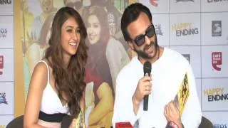 Saif Ali Khan And Ileana Promote Happy Ending At CCD