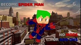 How to become SPIDER-MAN in Minecraft ( No Mods or Add-ons )