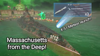 Massachusetts from the deep; Better than Isakov and free? Best battleship with X51? Modern Warships