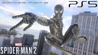 Marvel's Spider-Man 2 PS5 - Webbed Black Suit Free Roam Gameplay (HD 60 FPS)