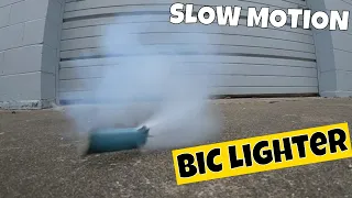 Exploding BiC Lighter !! - How Many Licks Does It Take?