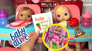 Baby alive newborn girls Afternoon routine 🍓 | Paige has an accident?! 😱