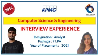 KPMG Interview Experience - 2022 | Analyst Position