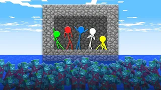 Stickman VS Minecraft: Drowned Apocalypse - AVM Shorts Animation