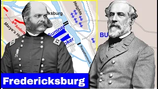 Battle of Fredericksburg | Complete Animated Battle Map and Documentary