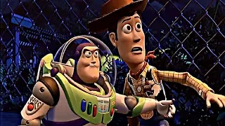 TOY STORY 3 (2010) Scene: "The Cowboy!"/Yard escape.