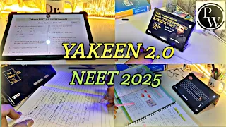 RESTART NEET 2025 🧠🧿 YAKEEN 2.0 PW || @PhysicsWallah #studyvlog #neet2025