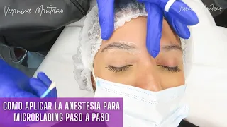 Como aplicar la anestesia en las Cejas para Microblading y Micropigmentación 🔥 PASO A PASO🔥