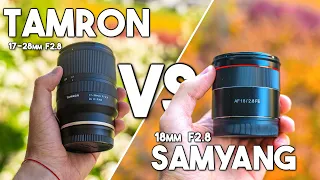 TAMRON 17-28mm f2.8 vs SAMYANG 18mm f2.8