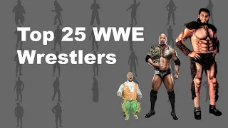Top 25 WWE Wrestlers Height Comparison | Size Everything