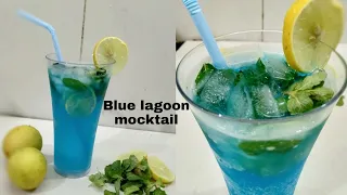 Mojito Recipe- Homemade Blue Curacao Drink | Easy and Rich Drink | Summer Drink without Blue Curacao