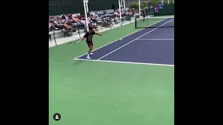 Carlos Alcaraz run around forehand footwork (follow my Instagram for other Analysis)