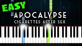 Apocalypse - Cigarettes After Sex - EASY Piano Tutorial