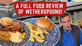 WETHERSPOONS Review: Eating BREAKFAST, LUNCH and DINNER in ONE DAY at MULTIPLE WETHERSPOONS!