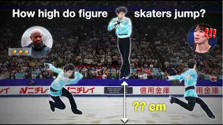 How high do figure skaters jump? Yuzuru Hanyu's Quad Axel (4A) research with gymnasts Kohei