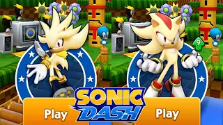 SONIC DASH NEW UPDATE - SUPER SILVER VS SUPER SHADOW