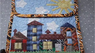 DIY/Лоскутные домики в лоскутной пицце Супер идея DIY/Patchwork Houses in Patchwork Pizza Super Idea