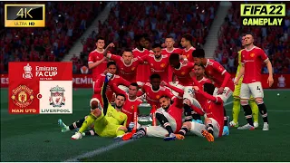 FIFA 22 - MANCHESTER UNITED VS LIVERPOOL | EMIRATES FA CUP FINALS GAMEPLAY [4K HDR 60FPS]