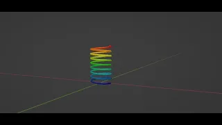 Create animated springs with geometry nodes