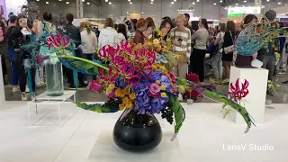 Международная Выставка в Москве /ЦветыЭкспо /Новый Букеты /Creative FlowerBouquets 2023-2024 4K.