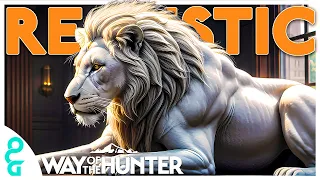 FIRST Realistic Hunt Ends With an ALBINO LION! | WAY OF THE HUNTER