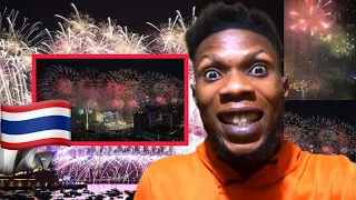 กรุงเทพมหานคร | New Year's 2024 Bangkok Thailand rings in New Year with riverside fireworks REACTION