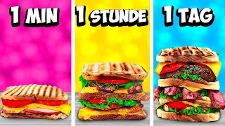 1 Minute vs. 1 Stunde vs. 1 Tag Sandwich von VANZAI KOCHEN