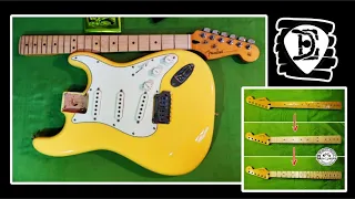 Fender Stratocaster работы с грифом
